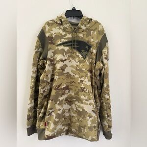 NFL New England Patriots Nike On Field Salute to Service Hoodie | large A996